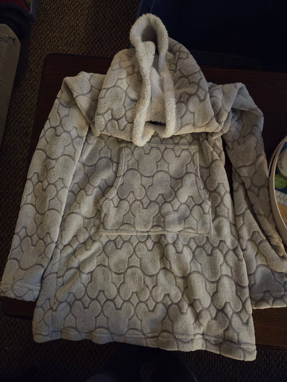 Cozy Plush Hooded Pullover with Pocket - Disney Mickey Mouse
